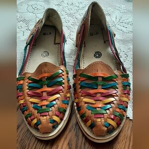 Huraches Size 9 Multicolor Leather